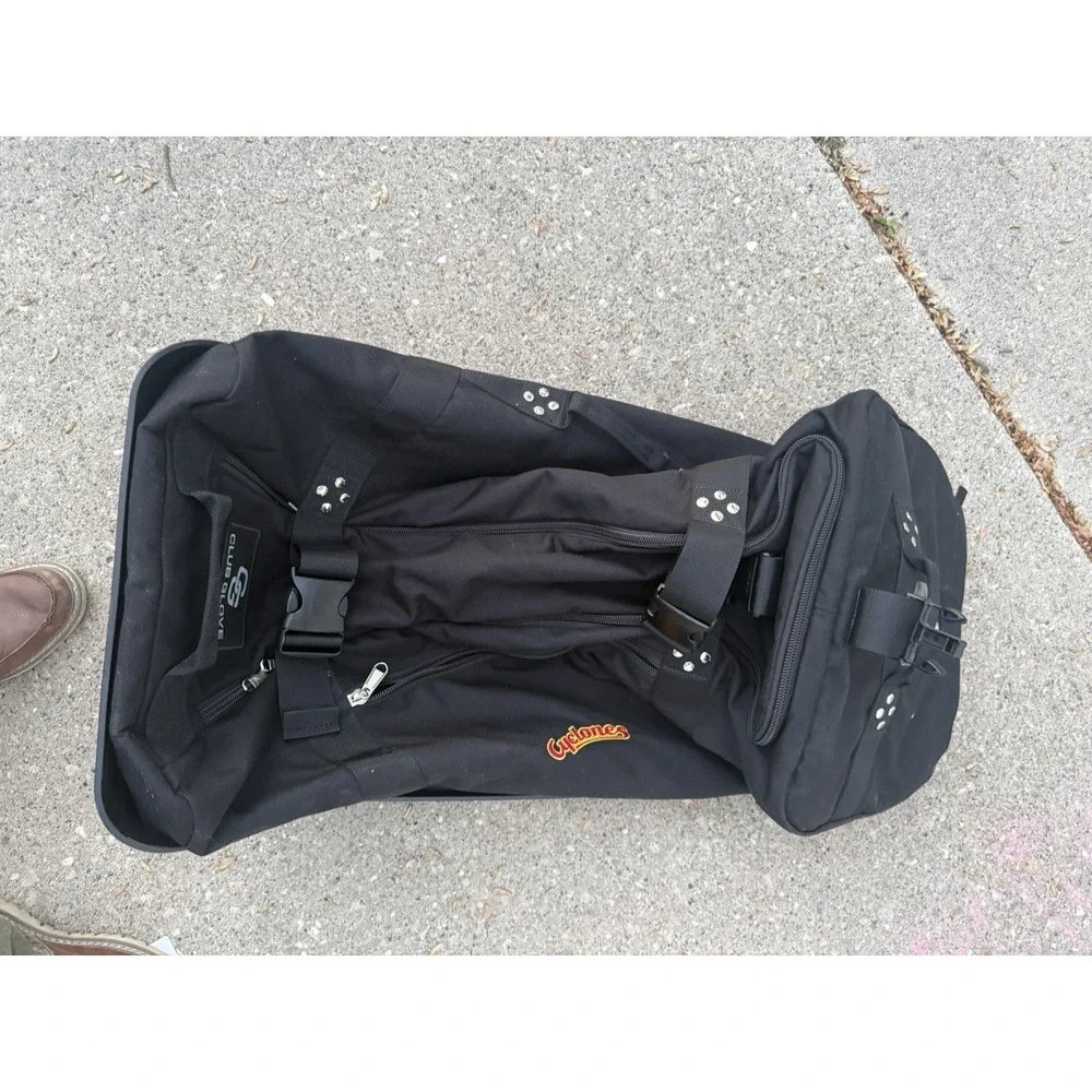 New Club Glove Rolling Golf Travel Bag Iowa State Cyclones Heavy Duty